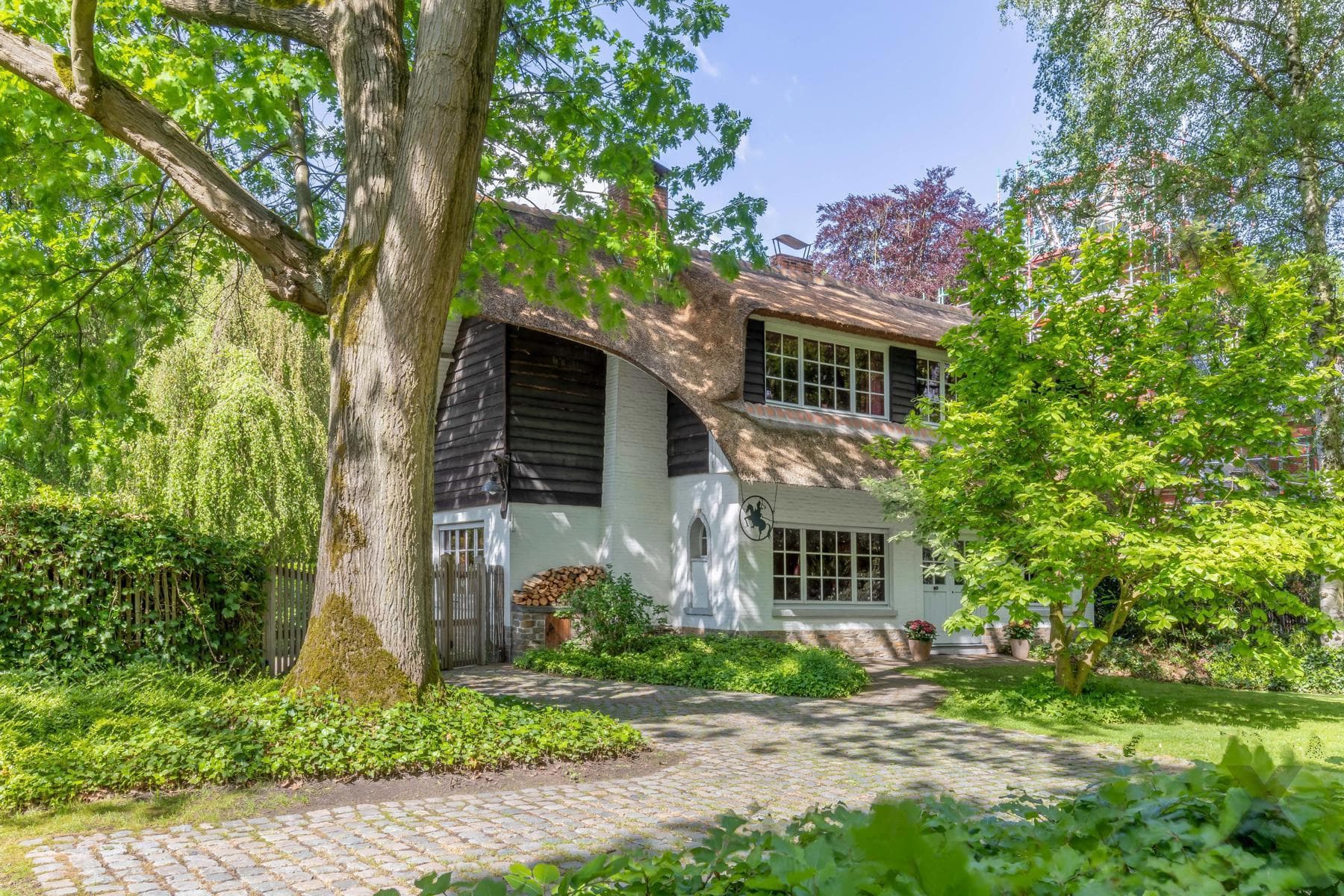 Karaktervolle rieten kap woning met aanbouw op 4.334 m² (ZW) — foto 1