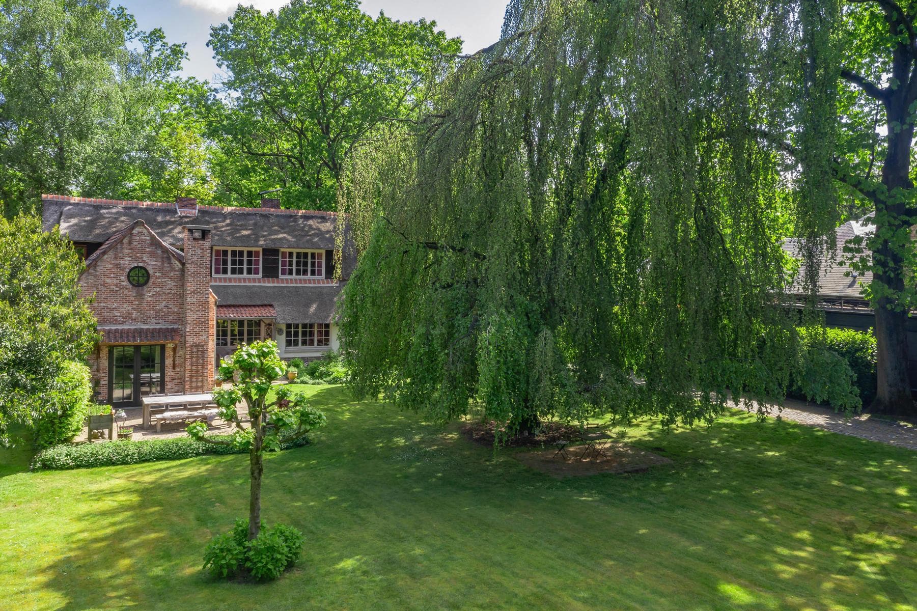 Karaktervolle rieten kap woning met aanbouw op 4.334 m² (ZW) — foto 39