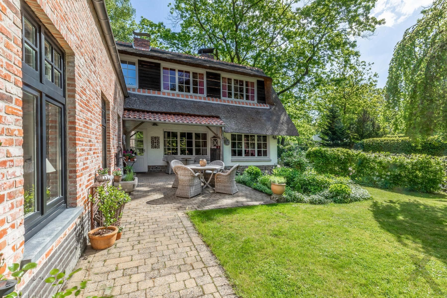 Karaktervolle rieten kap woning met aanbouw op 4.334 m² (ZW) — foto 37